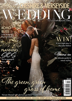 Cover of the July/August 2022 issue of Your Cheshire & Merseyside Wedding magazine