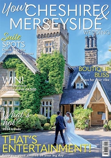 Cover of the January/February 2024 issue of Your Cheshire & Merseyside Wedding magazine