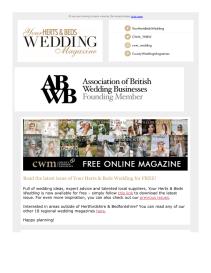 Your Herts and Beds Wedding magazine - March 2022 newsletter