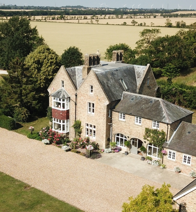 Aerial view of Dunton Lodge Farm, Bedfordshire