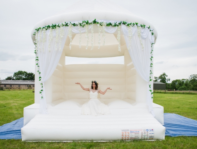 Check out the bouncy castle!