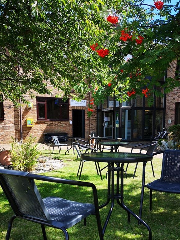 The new cafe and bar area at The Rufus Centre