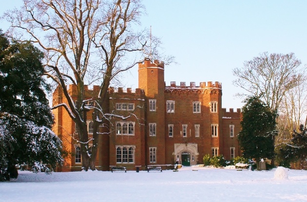 The beautiful exterior at Hertford Castle