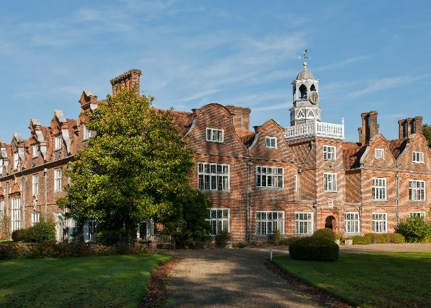 The beautiful exterior at  Rothamsted Manor in Hertfordshire