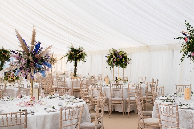 The stunning reception space at Brook Farm Cuffley