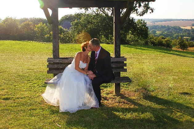 The popular kissing bench at Little Hay Golf Complex