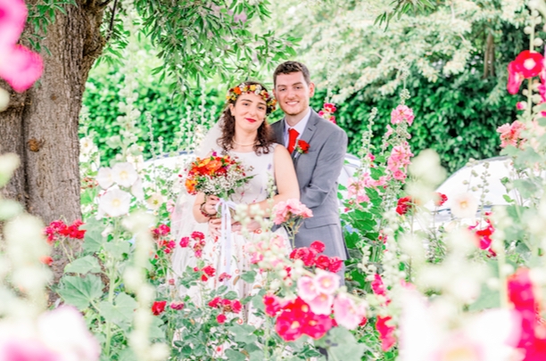 This couple has just tied the knot at Ware Priory