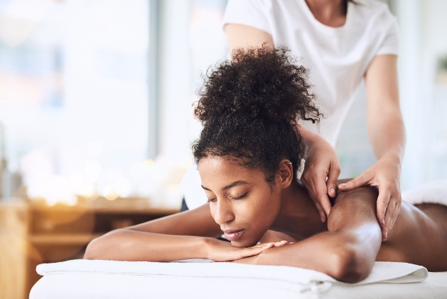 woman getting a massage