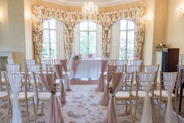 The stunning ceremony space at Toddington Park in Bedfordshire 