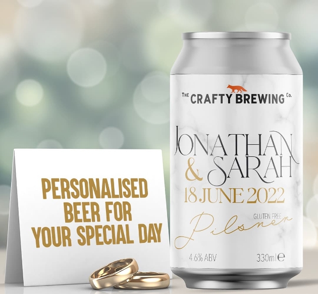 can of personalised beer