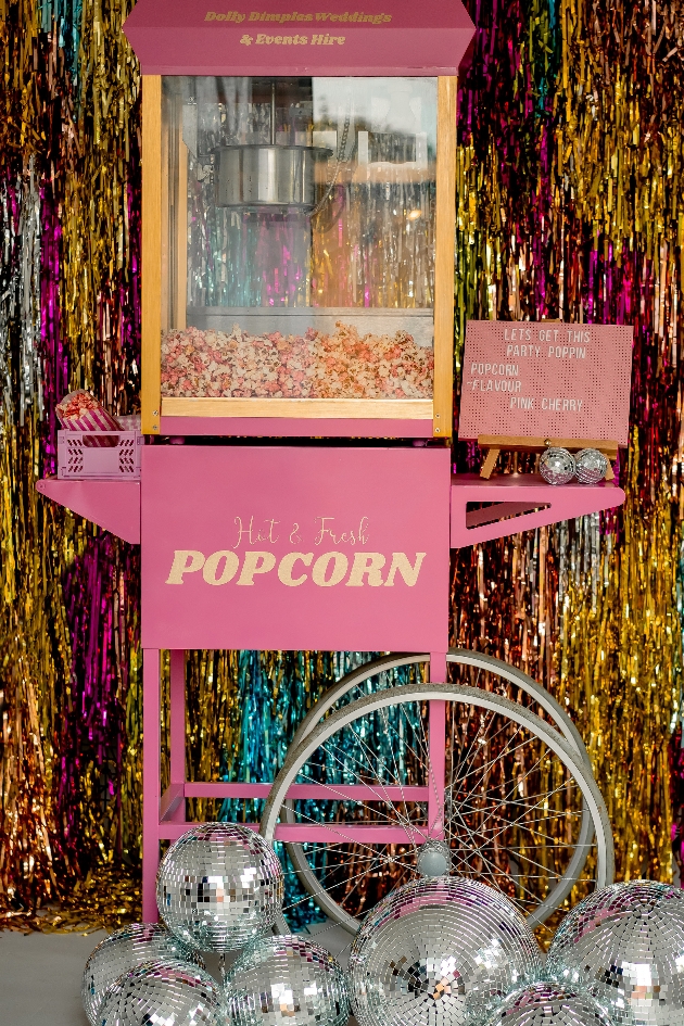 Dolly Dimples Weddings new popcorn cart