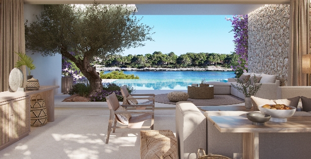 Living room overlooking the sea