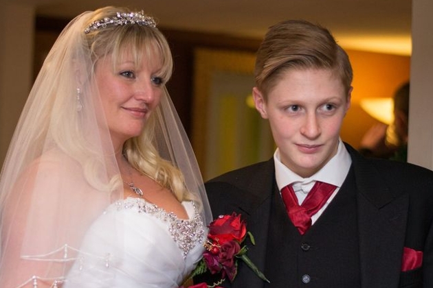 Bride ready for her wedding