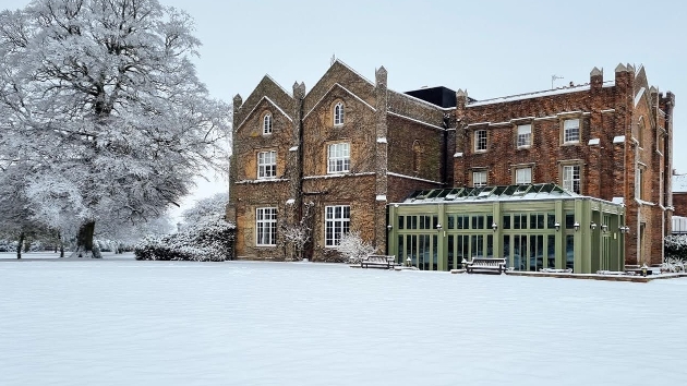 Offley Place in winter