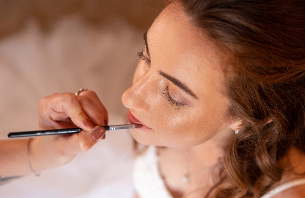 Sheer Perfection's team doing bridal make-up