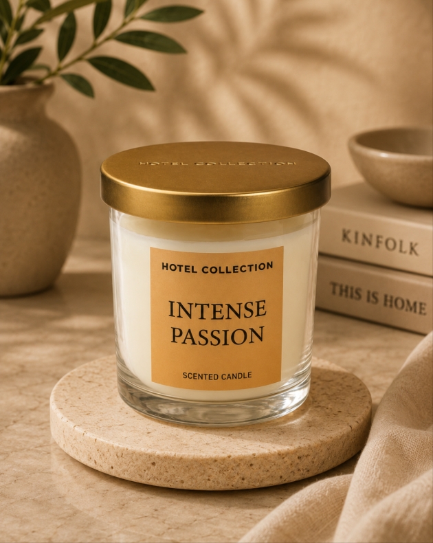 chic glass jar with gold lid