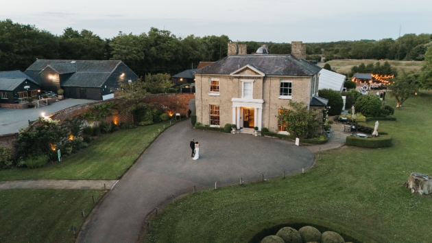 Aerial view of Fennes estate