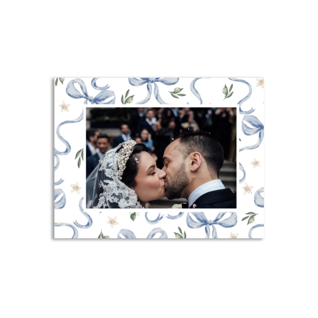 wedding image with a floral surround