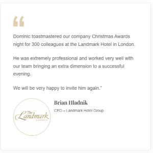 Dominic Ingram - Master of Ceremonies